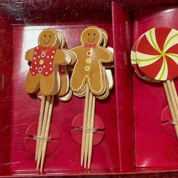 Gingerbread Cupcake Wrap Kit with Liners, Wraps and Toppers set of 48 NWT - Picture 6 of 7